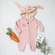 Load image into Gallery viewer, Green Personalized Embroidered Easter Romper with Bunny Ears