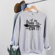 Load image into Gallery viewer, "If the Broom Fits" Halloween Sweatshirt