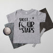 Load image into Gallery viewer, "Shoot Four The Stars" 4th Birthday T-shirt
