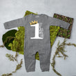 Load image into Gallery viewer, Long Sleeve Wild Rumpus First Birthday Romper