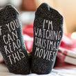 Load image into Gallery viewer, "If You Can Read This...I'm Watching Christmas Movies" Women's Novelty Socks