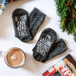 Load image into Gallery viewer, "If You Can Read This...I'm Watching Christmas Movies" Women's Novelty Socks