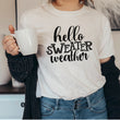 Load image into Gallery viewer, "Sweater Weather" Autumn Halloween T-Shirt