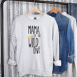 Load image into Gallery viewer, "Mama, Dad of the Wild One"  Custom Parent Sweatshirt