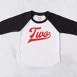 Load image into Gallery viewer, "Two" Red Vinyl 2nd Birthday Baseball Raglan