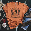 Load image into Gallery viewer, Black Flame Candle Company Graphic Shirt for Fall. Witchy Halloween Outfit for Mom Spooky Sanderson Sisters. Hocus Pocus.