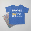 Load image into Gallery viewer, "Sibling of Mr. Onederful" 1st Birthday Brother Sister Family Shirts
