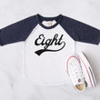 Load image into Gallery viewer, "Eight" 8th Birthday Baseball Raglan
