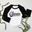 Load image into Gallery viewer, "Eleven" 11th Birthday Baseball Raglan