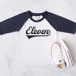 Load image into Gallery viewer, "Eleven" 11th Birthday Baseball Raglan