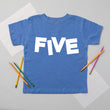 Load image into Gallery viewer, FIVE Fifth Birthday T-Shirt