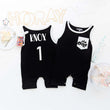 Load image into Gallery viewer, Retro "The One" Shorts Romper