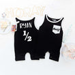 Load image into Gallery viewer, Half Birthday Shorts Romper