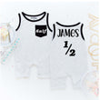 Load image into Gallery viewer, Half Birthday Shorts Romper