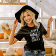 Load image into Gallery viewer, "Happy as a Witch in a Broom Factory" Halloween T-Shirt