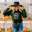 Load image into Gallery viewer, "Happy as a Witch in a Broom Factory" Halloween Sweatshirt