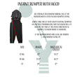 Load image into Gallery viewer, TroubleBoy® Blank Black Romper with Hood