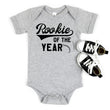 Load image into Gallery viewer, "Rookie of the Year" 1st Birthday Personalized Baseball T-shirt/Bodysuit