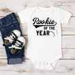 Load image into Gallery viewer, "Rookie of the Year" 1st Birthday Personalized Baseball T-shirt/Bodysuit