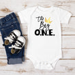 Load image into Gallery viewer, "The Big One Crown" Hip Hop Personalized First Birthday T-shirt/Bodysuit