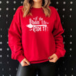 Load image into Gallery viewer, "If the Broom Fits" Halloween Sweatshirt