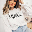 Load image into Gallery viewer, "I know my worth" Empowerment Sweatshirt