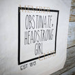Load image into Gallery viewer, Obstinate, Headstrong Girl Book Bag. Mother's Day Gift Jane Austen. Bookworm. Pride and Prejudice Inspired Gift. Janeite Gift. Bibliophile.