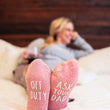 Load image into Gallery viewer, Gift for Mom. Off Duty, Ask Your Dad. Novelty Socks. Birthday Gift From Son. If You Can Read This socks. Wine Socks. Personalized Gift.