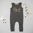 Load image into Gallery viewer, Sun "One" Slim Fit First Birthday Romper