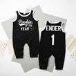 Load image into Gallery viewer, "Rookie of the Year" First Birthday Baseball Ringed Romper