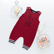 Load image into Gallery viewer, Teddy Bear Themed 1st Birthday Romper with Striped Cuff