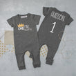 Load image into Gallery viewer, "Mr. Onederful" Slim Fit First Birthday Romper 12 mo-VIP