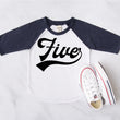 Load image into Gallery viewer, Five Baseball Raglan
