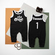 Load image into Gallery viewer, "The One" 1st Birthday Personalized Outfit | Retro Ringed Romper & Trucker Hat