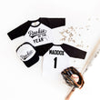 Load image into Gallery viewer, "Rookie of the Year" Baseball First Birthday Raglan with Hat