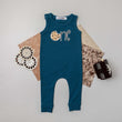 Load image into Gallery viewer, Aegean Blue "One" Slim Fit Cookie Themed Sleeveless Romper