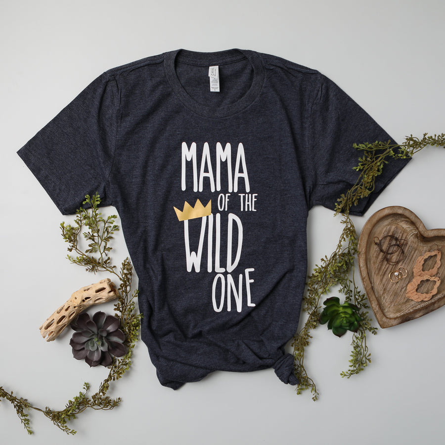 Black "Mom of the Wild One" Custom 1st Birthday Family Shirt, XL -VIP