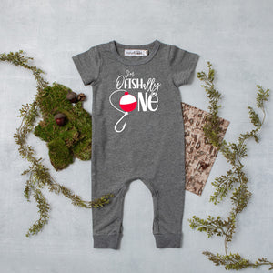 "O'fishally One" Slim Fit 1st Birthday Romper