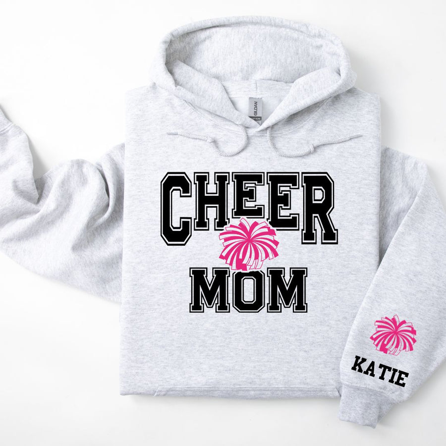 Cheer Personalized Hoodie Sweatshirt for Mom, Dad or Family Supporters