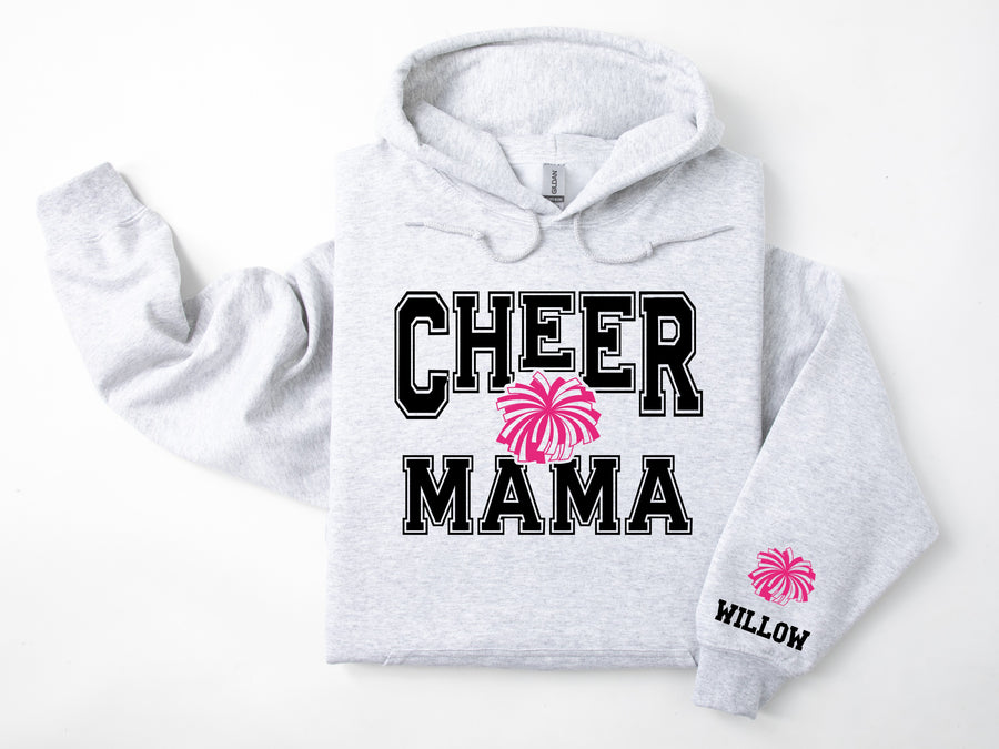 Cheer Personalized Hoodie Sweatshirt for Mom, Dad or Family Supporters