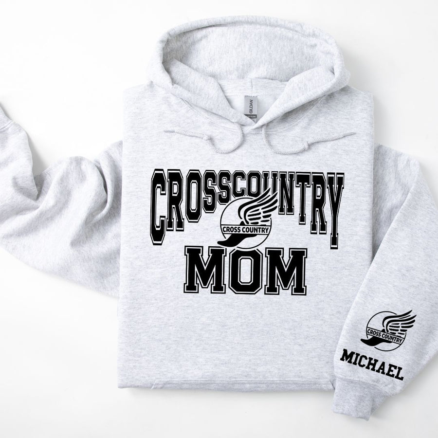 Cross Country Personalized Hoodie Sweatshirt for Mom, Dad or Family Supporters