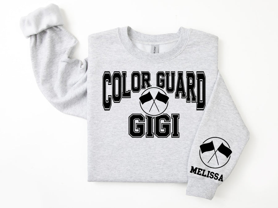 Color Guard Personalized Sweatshirt for Mom, Dad or Family Supporters