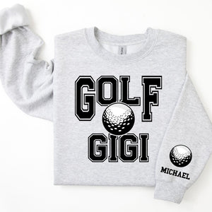 Golf Personalized Sweatshirt for Mom, Dad or Family Supporters