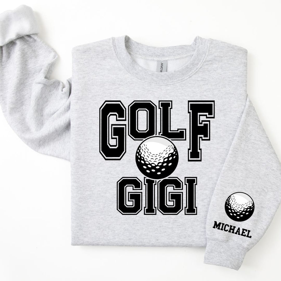 Golf Personalized Sweatshirt for Mom, Dad or Family Supporters
