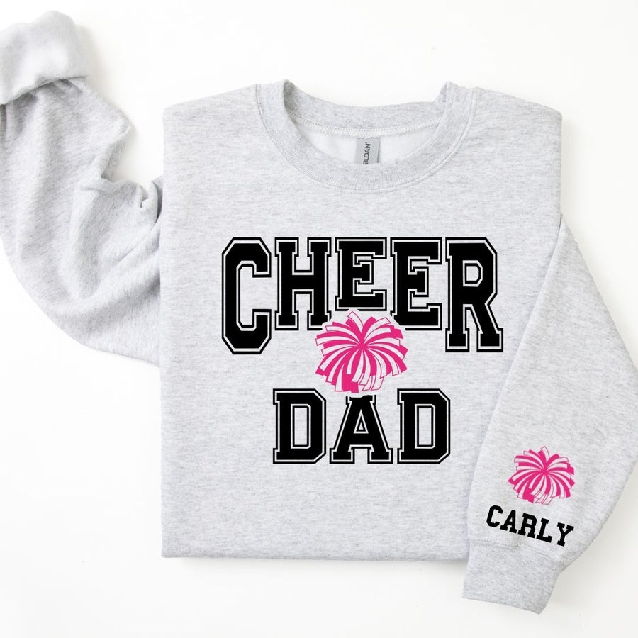Cheer Personalized Sweatshirt for Mom, Dad or Family Supporters