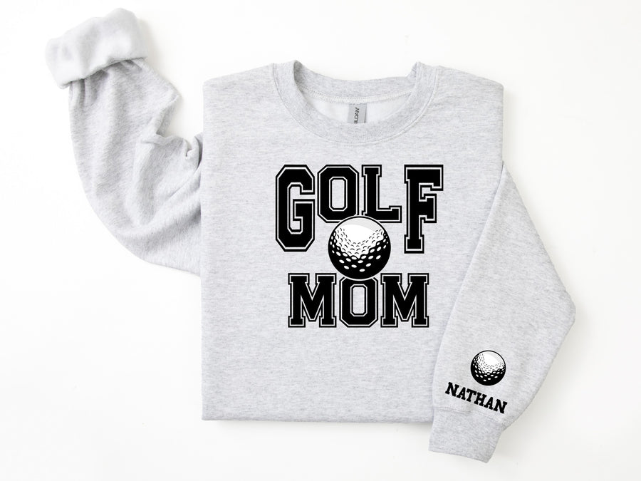 Golf Personalized Sweatshirt for Mom, Dad or Family Supporters