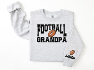 Football Personalized Sweatshirt for Mom, Dad or Family Supporters