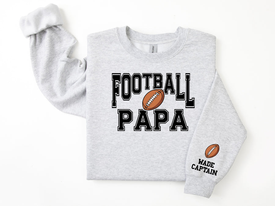Football Personalized Sweatshirt for Mom, Dad or Family Supporters