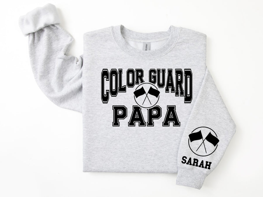 Color Guard Personalized Sweatshirt for Mom, Dad or Family Supporters