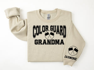 Color Guard Personalized Sweatshirt for Mom, Dad or Family Supporters